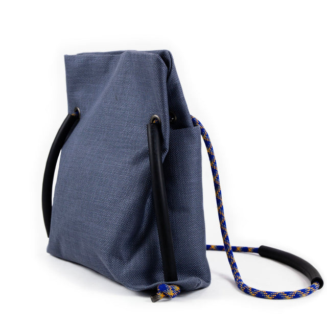 City Commuter Convertible Backpack | Slate Blue Textile