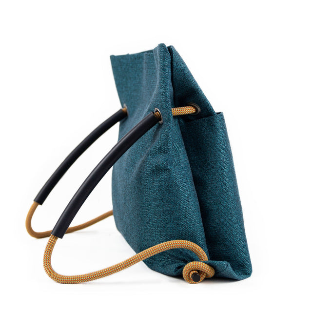 City Commuter Convertible Backpack | Teal Textile