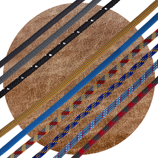 brown weathered fabric rope swatch