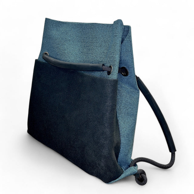 City Commuter Convertible Backpack | Teal Textile