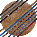 brown weathered fabric rope swatch